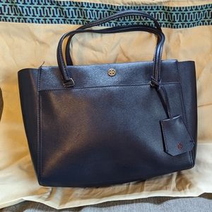 Small Tory Burch Tote, Navy blue